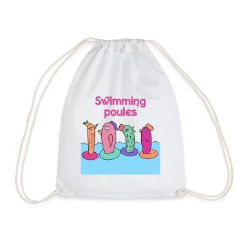 Swimming poules - Sac de sport léger - blanc - Devant