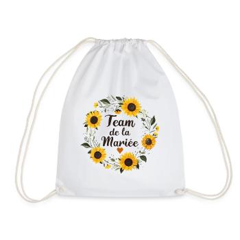 Mariage Femme EVJF Pour Copines Team Mariée - Sac de sport léger - blanc - Devant