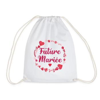 Mariage Femme EVJF Pour Femme Future Mariée - Sac de sport léger - blanc - Devant