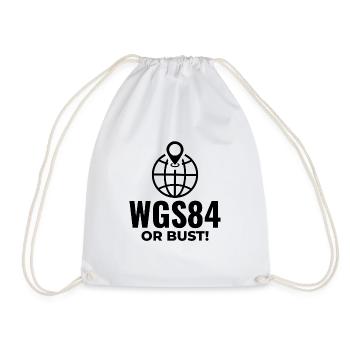 GIS Analyst WGS84 Système de coordonnées du globe - Sac de sport léger - blanc - Devant