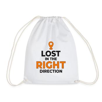 Collect Maps Not Regrets GIS Travel - Drawstring Bag - white - Front