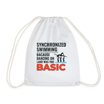 Natation synchronisée Danse Nageur de base Humour - Sac de sport léger - blanc - Devant