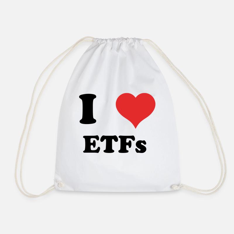 i love ETFs - Turnbeutel - Weiß
