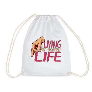 Vivre ma vie la plus agréable 7 - Sac de sport léger - blanc - Devant