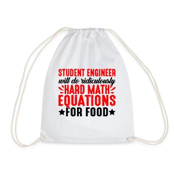 Fera des équations mathématiques ridiculement difficiles pour la nourriture3 - Sac de sport léger - blanc - Devant