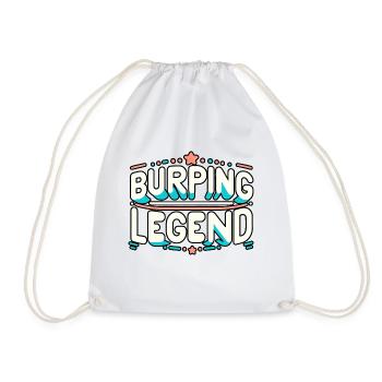 Burping Legend 21 - Drawstring Bag - white - Front