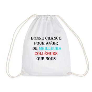 idée cadeau départ métier ou profession - Sac de sport léger - blanc - Devant