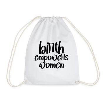 La naissance autonomise les femmes 3 - Sac de sport léger - blanc - Devant