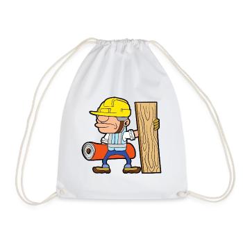 Flooring Carpet Flooring Layers Flooring - Drawstring Bag - white - Front