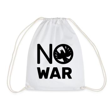 No War- No War - Drawstring Bag - white - Front