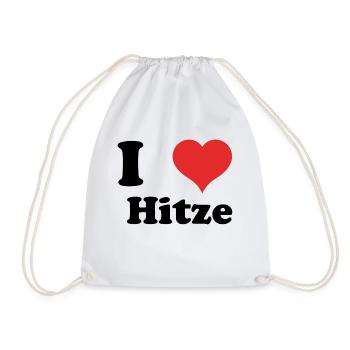 i love Hitze - Turnbeutel - Weiß - Vorne