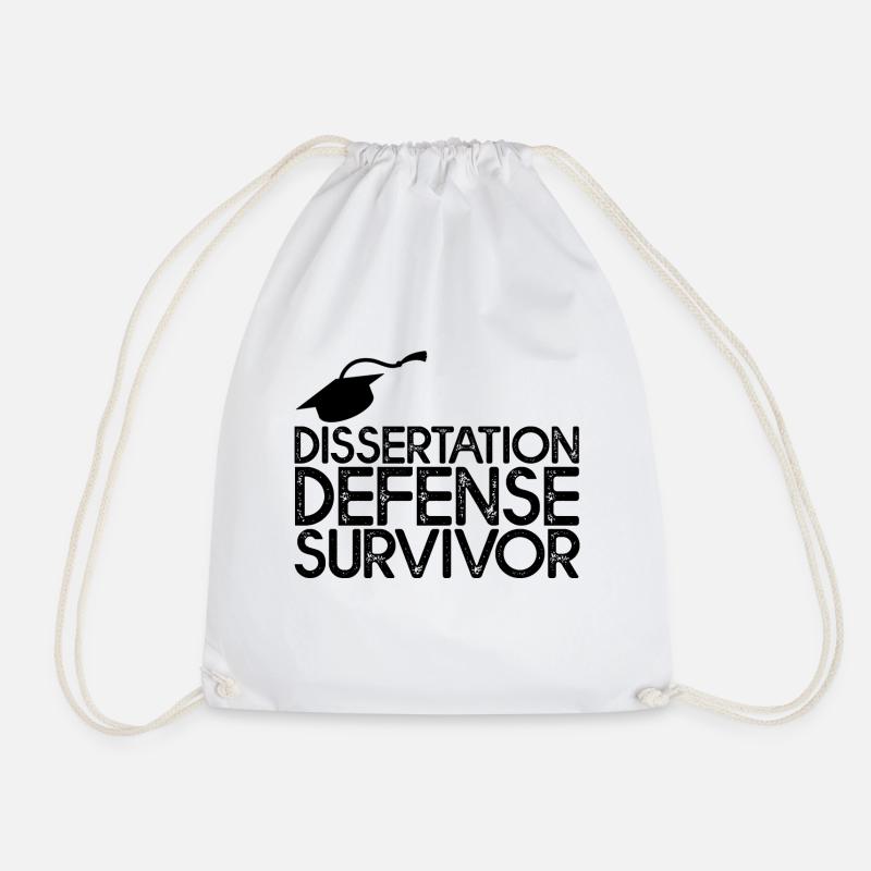 Dissertation Defense Survivor 3 - Turnbeutel - Weiß
