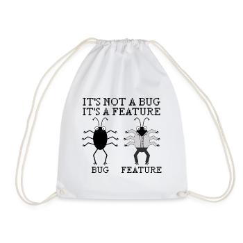 It’s not a bug programming informatique cadeau - Sac de sport léger - blanc - Devant
