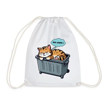 Pas aujourd’hui Chat Kawaii Mignon Dormir Sommeil Officiel - Sac de sport léger - blanc - Devant