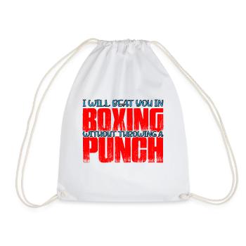 Vous battra en boxe sans lancer un coup de poing 4 - Sac de sport léger - blanc - Devant