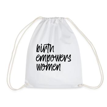 Birth Empowers Women 4 - Drawstring Bag - white - Front