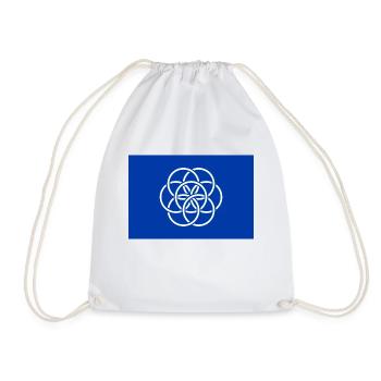International Flag of the Earth - Drawstring Bag - white - Front