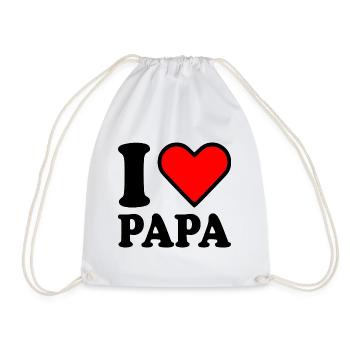 I love papa - Sac de sport léger - blanc - Devant