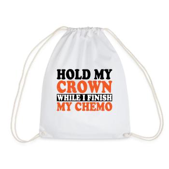 Tenez ma couronne pendant que je termine ma chimio 33 - Sac de sport léger - blanc - Devant