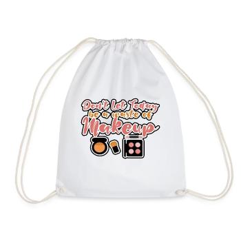 Ne laissez pas aujourd’hui être un gaspillage de maquillage - Sac de sport léger - blanc - Devant