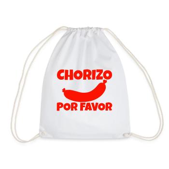 Chorizo Por Favor - Drawstring Bag - white - Front