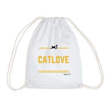 Catlove - Das Must-Have für alle Katzenfans! - Turnbeutel - Weiß - Vorne