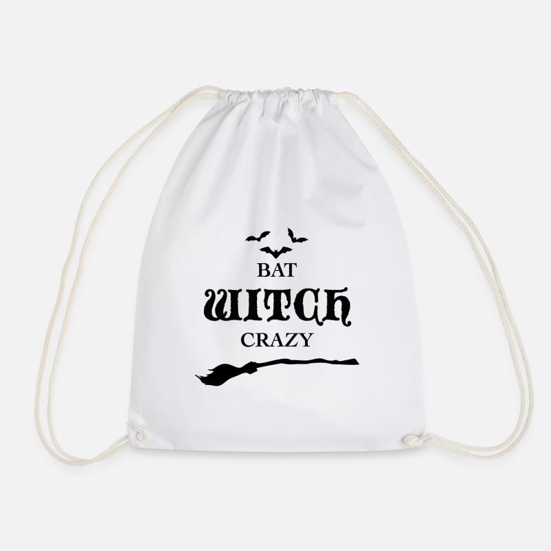 Bad Witch Crazy - Drawstring Bag - white