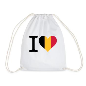 Ich liebe Belgien - Turnbeutel - Weiß - Vorne