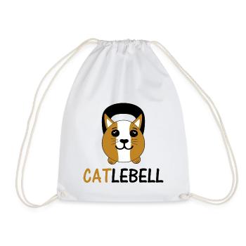 Chat Fitness Training Drôle - Sac de sport léger - blanc - Devant