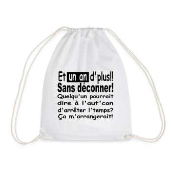 Anniversaire humoristique - Sac de sport léger - blanc - Devant