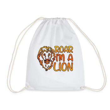 Rugir je suis un lion 4 - Sac de sport léger - blanc - Devant