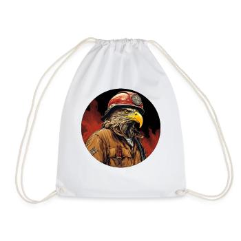 Adler Fire Brigade - Drawstring Bag - white - Front