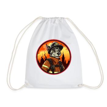 Fire Brigade Hyenas - Drawstring Bag - white - Front