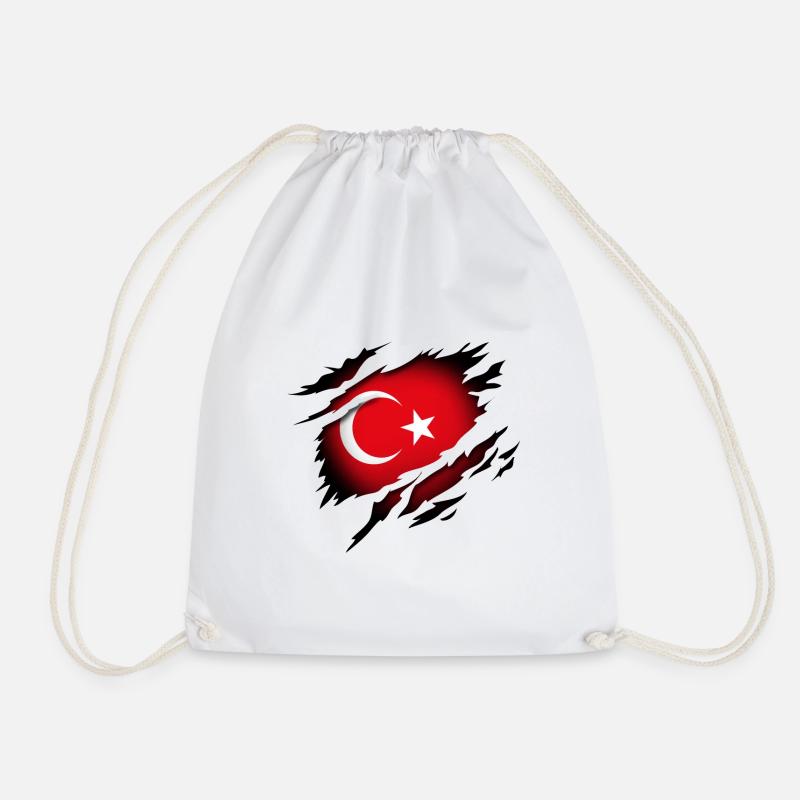 Türkei im Herzen - Turnbeutel - Weiß