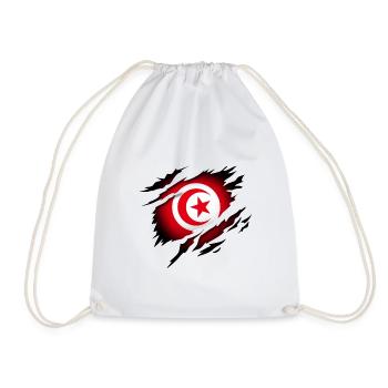 La Tunisie dans l’âme - Sac de sport léger - blanc - Devant