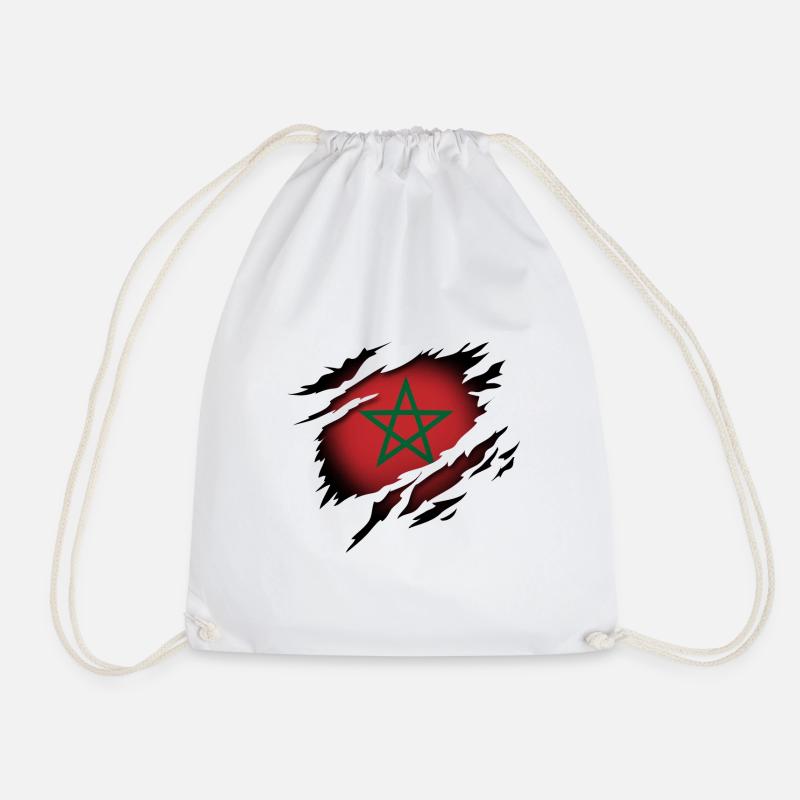 Le Maroc dans l’âme - Sac de sport léger - blanc