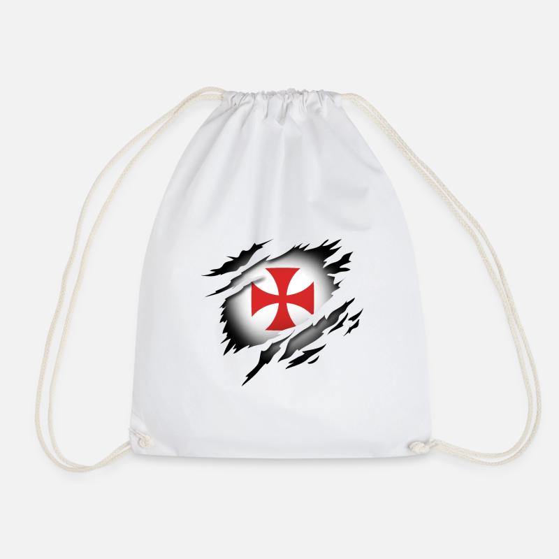 Les Templiers dans l’âme - Sac de sport léger - blanc