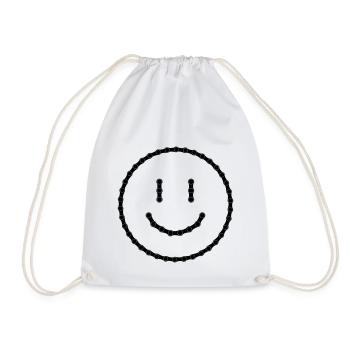 Would have had bicycle chain 17 - Drawstring Bag - white - Front