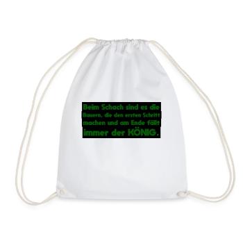 funny farmer farmer sayings - Drawstring Bag - white - Front