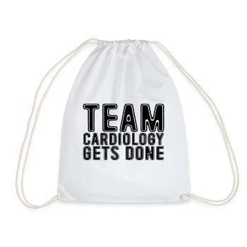 Team Cardiology Gets Done - Turnbeutel - Weiß - Vorne