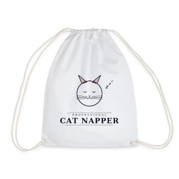 Somnieuse professionnelle de chats - Sac de sport léger - blanc - Devant