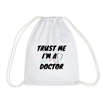 Croyez-moi, je suis un docteur presque ridicule T-shirt - Sac de sport léger - blanc - Devant