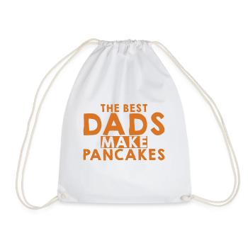 The Best Dads Make Pancakes 4 - Drawstring Bag - white - Front