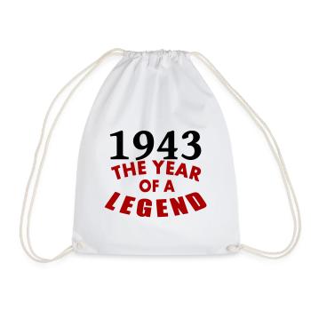 1943 the year of a legend / anniversaire 80 ans - Sac de sport léger - blanc - Devant
