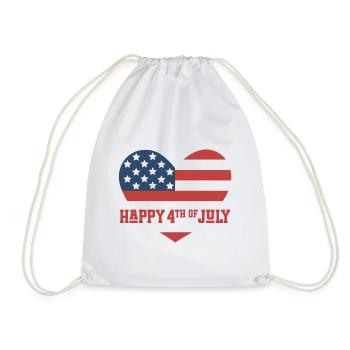 Joyeux 4 juillet - Sac de sport léger - blanc - Devant