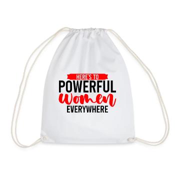 Voici pour les femmes puissantes partout 2 - Sac de sport léger - blanc - Devant