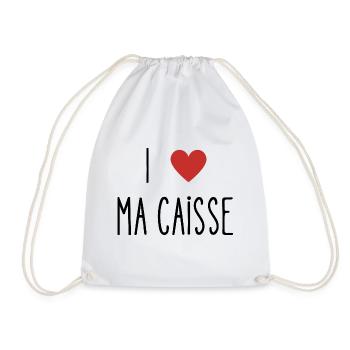 i love ma caisse - Sac de sport léger - blanc - Devant