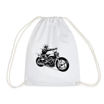 Homme moto bike cadeau style de vie hobby - Sac de sport léger - blanc - Devant