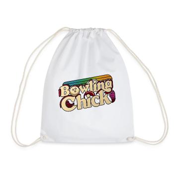 Bowling Chick 18 - Turnbeutel - Weiß - Vorne