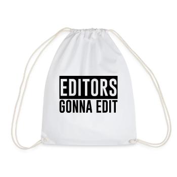 Editeurs qui vont à Edit 2 - Sac de sport léger - blanc - Devant